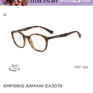 Emporia Armani 3079 5026 shiny Havana glasses frame